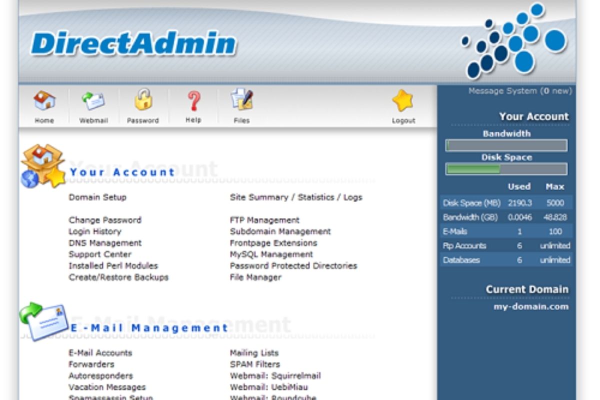 مشکلات امنیتی در دایرکت ادمین